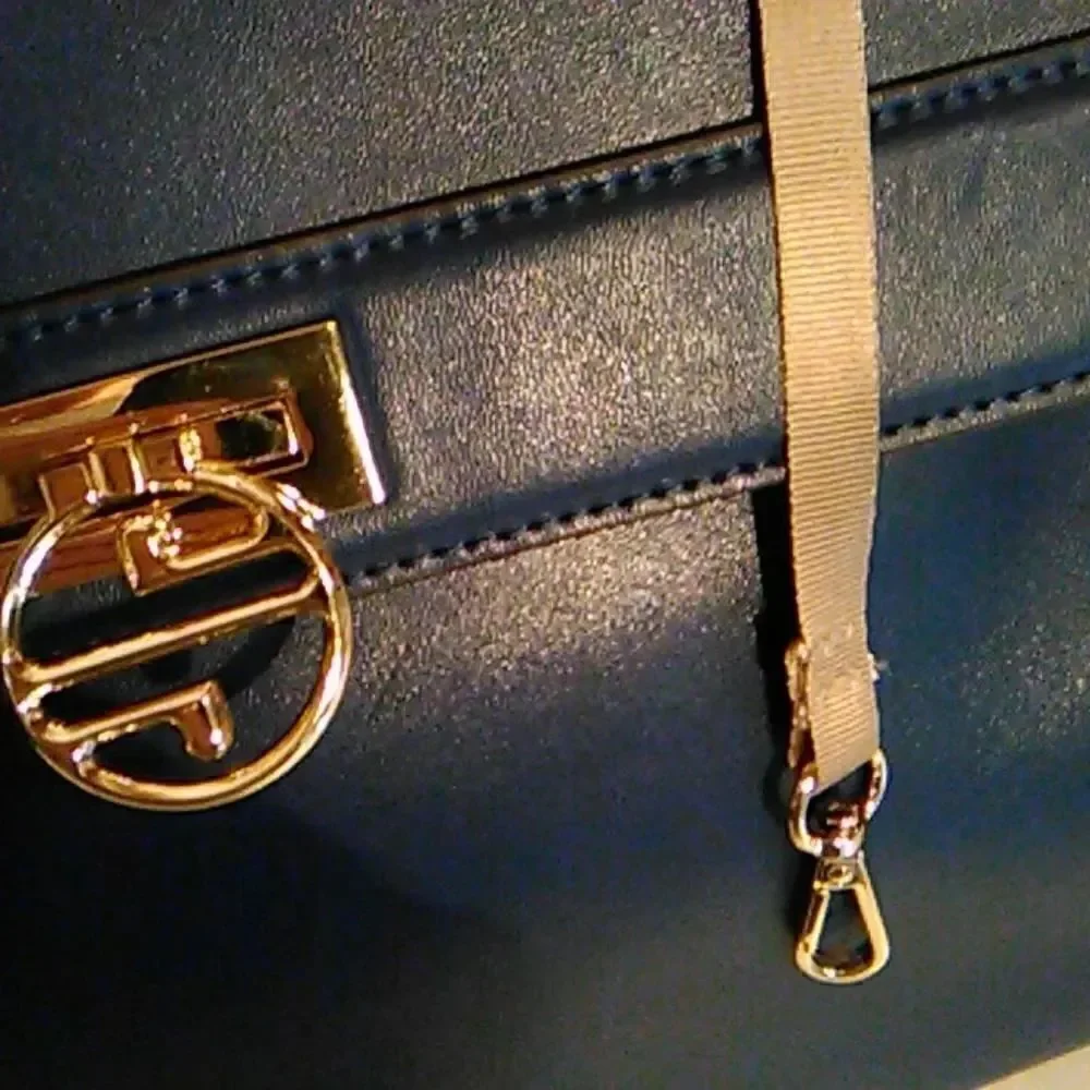 Segolene en cuir Blue Bag